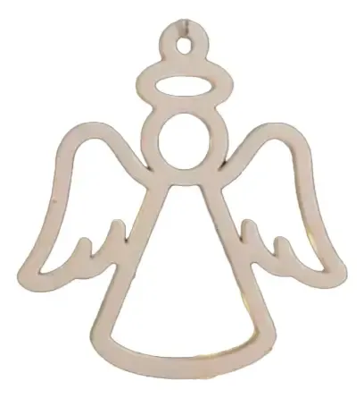 Adorno Navidad - Ángel Minimalista Para Árbol