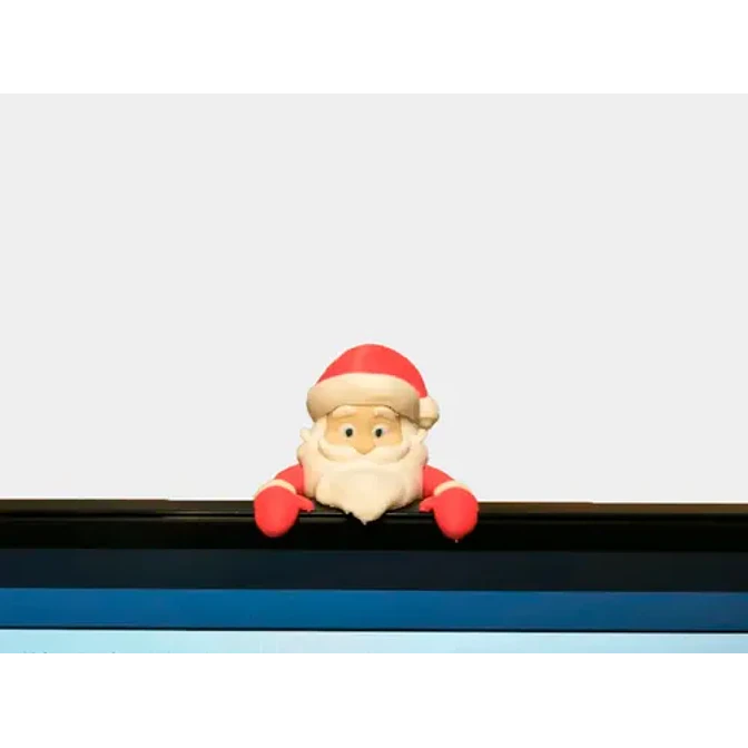 Adornos Navidad Para Monitor Papa Noel 1
