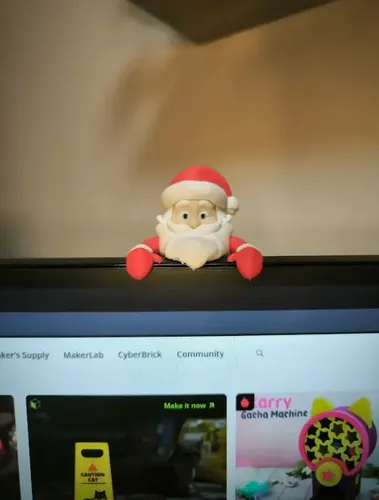 Adornos Navidad Para Monitor Papa Noel - Foto 2