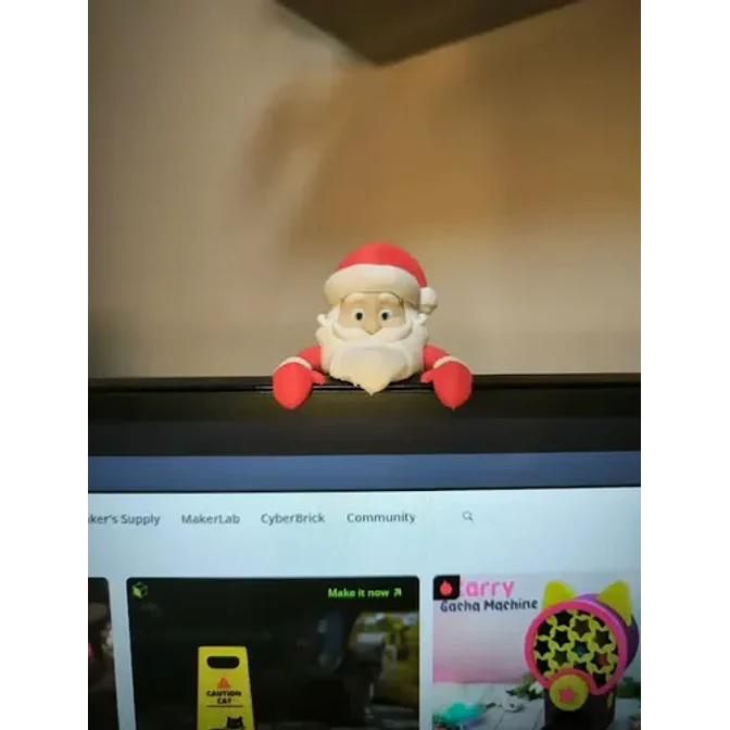 Adornos Navidad Para Monitor Papa Noel 2