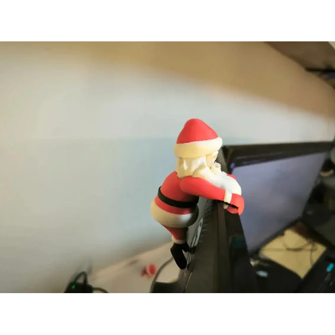 Adornos Navidad Para Monitor Papa Noel 3