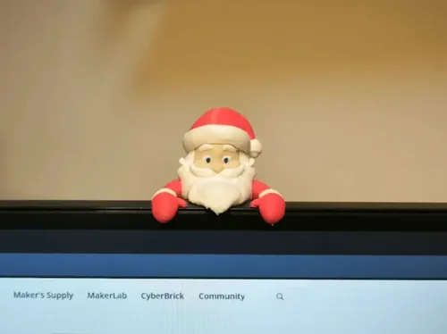 Adornos Navidad Para Monitor Papa Noel - Foto 4