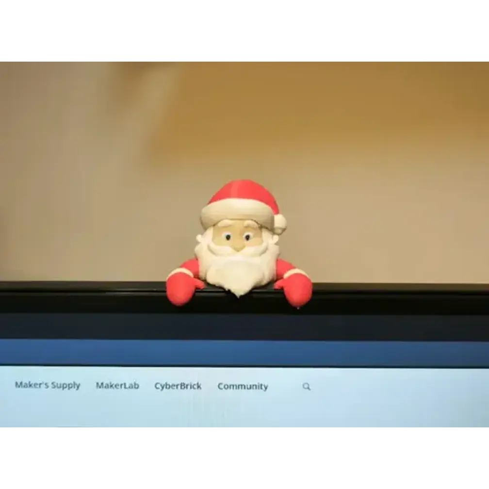 Adornos Navidad Para Monitor Papa Noel 4