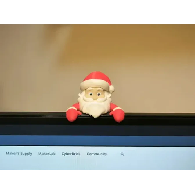 Adornos Navidad Para Monitor Papa Noel 4