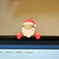 Adornos Navidad Para Monitor Papa Noel - Miniatura 4
