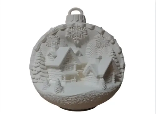 Adorno Para El Árbol De Navidad- Cabañas Nevadas