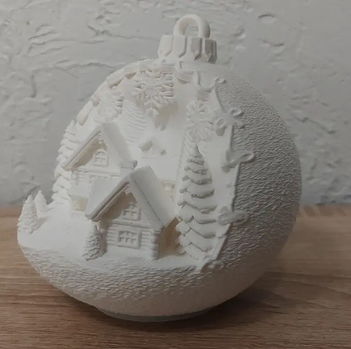 Adorno Para El Árbol De Navidad- Cabañas Nevadas - Foto 2