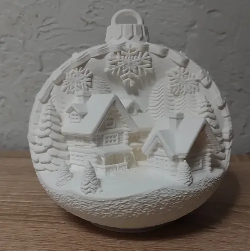 Adorno Para El Árbol De Navidad- Cabañas Nevadas - Foto 4