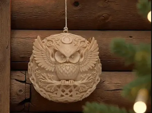 Adorno Navidad Para Árbol - Búho Lunar - Foto 4