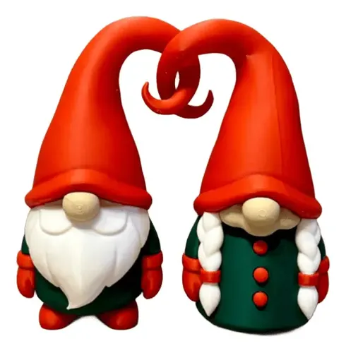Figura Navideña - Gnomos Inseparables