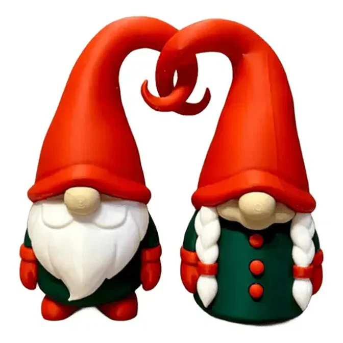 Figura Navideña - Gnomos Inseparables 1