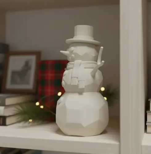 Adorno - Muñeco De Nieve Navideño - Foto 3