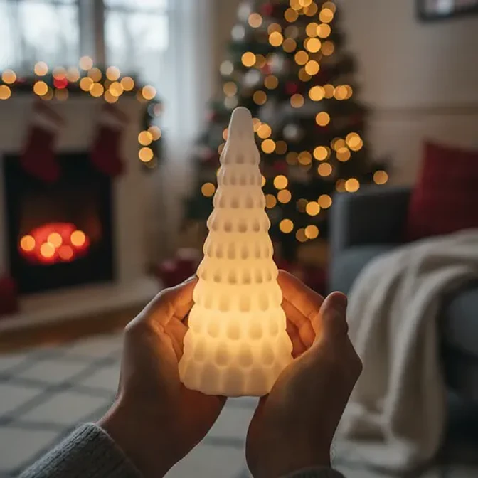 Portavelas Led Árbol Navideño 4