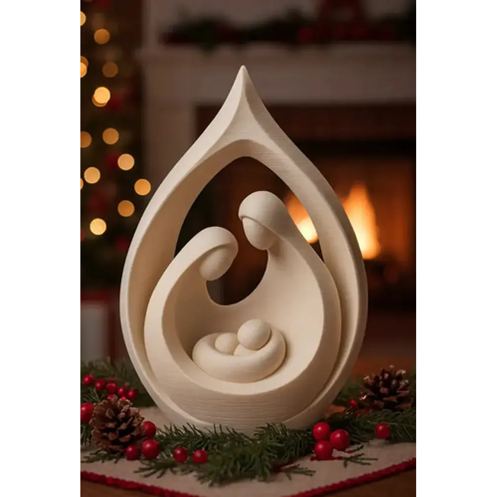 Adorno Navidad - Belén Minimalista 4