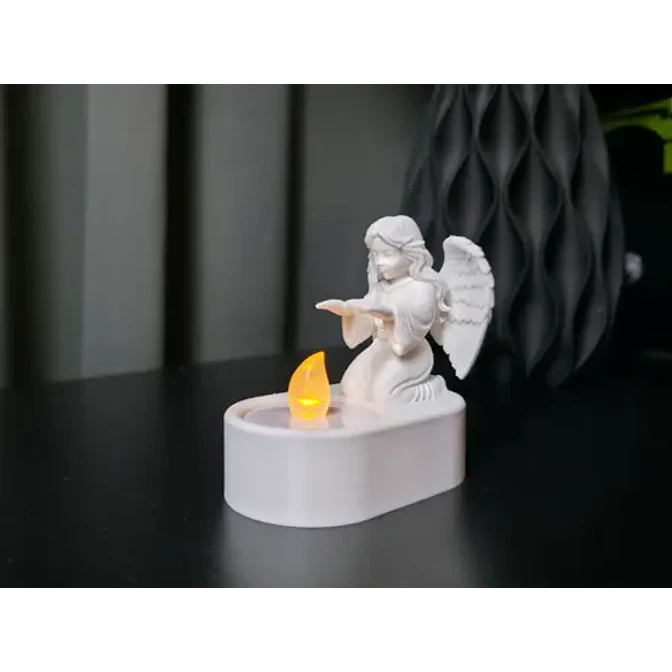 Portavelas Led Ángel Adorable 4