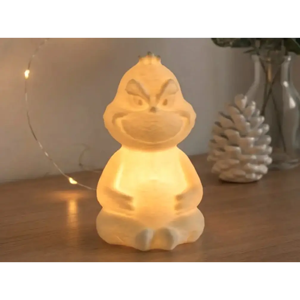 Portavelas Led Con Forma De Grinch 3
