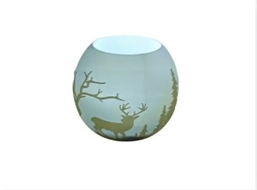 Portavelas Led- Reno En El Bosque