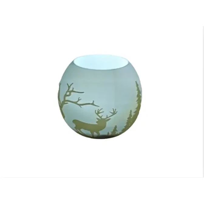 Portavelas Led- Reno En El Bosque 1