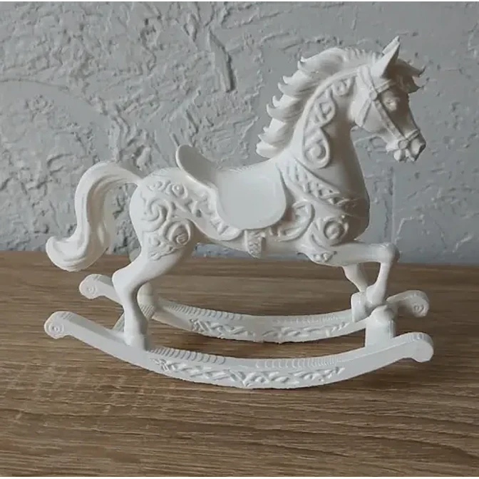 Adorno Navideño- Caballo Mecedor De Navidad 4