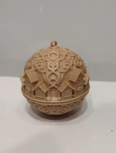 Adorno Para El Árbol De Navidad- Pueblo Nórdico Nevado - Foto 2