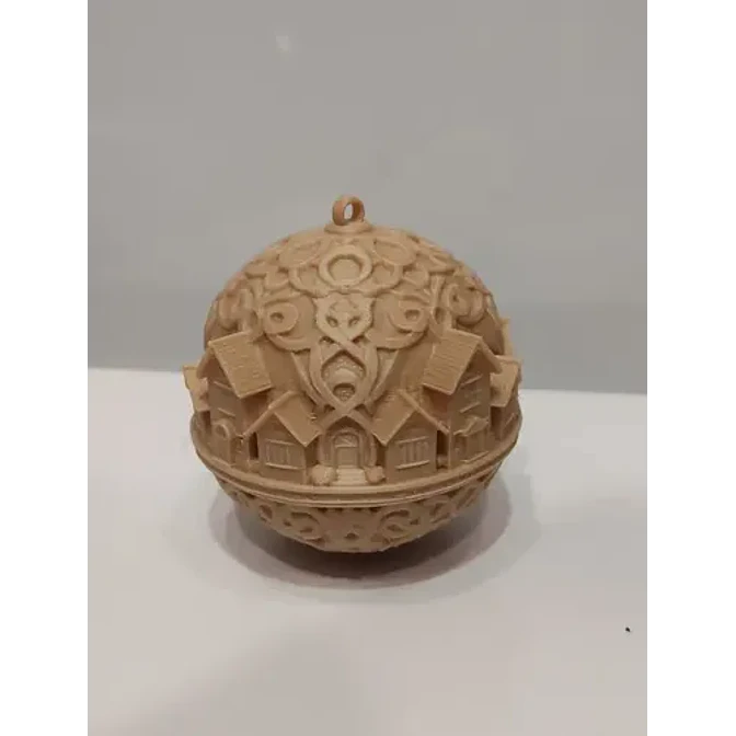 Adorno Para El Árbol De Navidad- Pueblo Nórdico Nevado 2