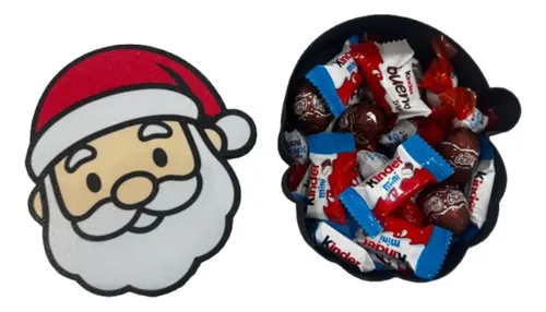 Adorno Navideño- Caja De Papá Noel Para Dulces
