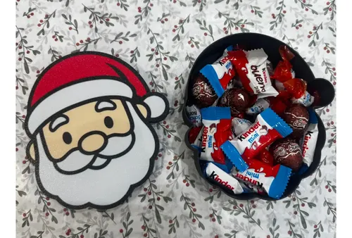 Adorno Navideño- Caja De Papá Noel Para Dulces - Foto 2