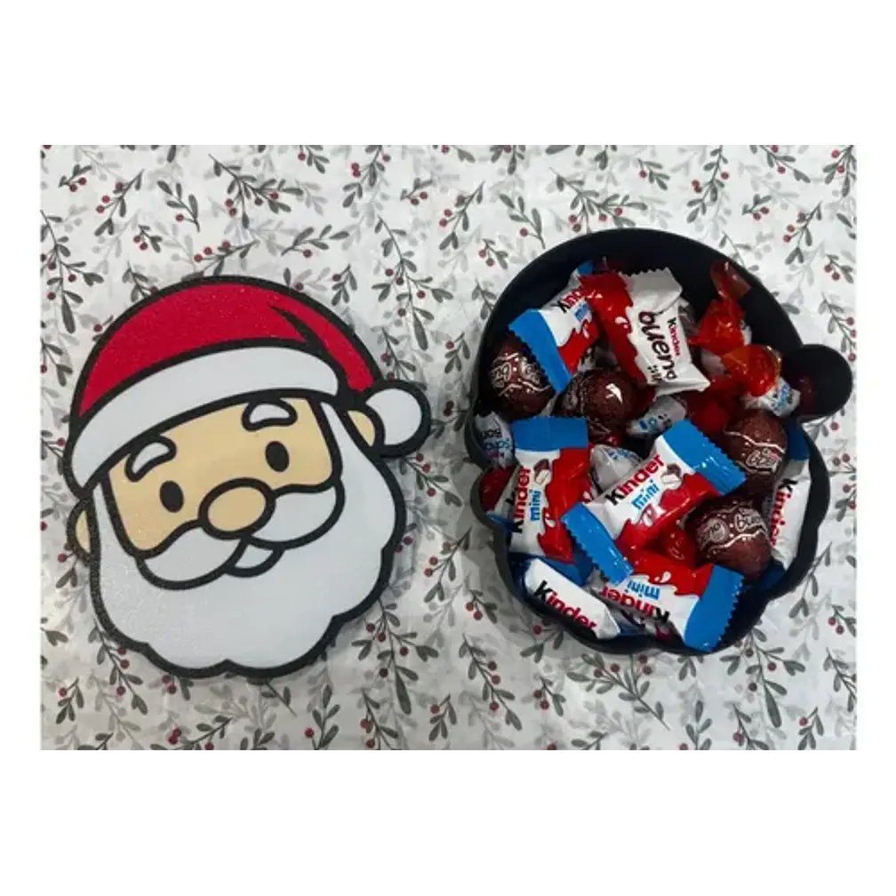 Adorno Navideño- Caja De Papá Noel Para Dulces 2