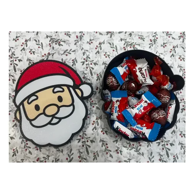 Adorno Navideño- Caja De Papá Noel Para Dulces 2