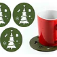 Adorno Navidad - Posavasos De Árbol (pack 3 Un) - Miniatura 1