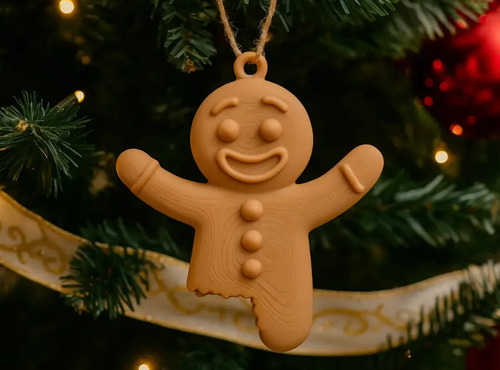 Adorno Navidad Para Árbol - Muñeco De Jengibre - Foto 4