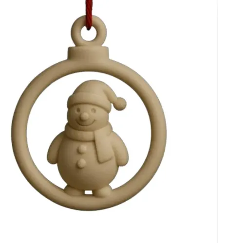 Adorno Para El Árbol De Navidad- Muñeco De Nieve