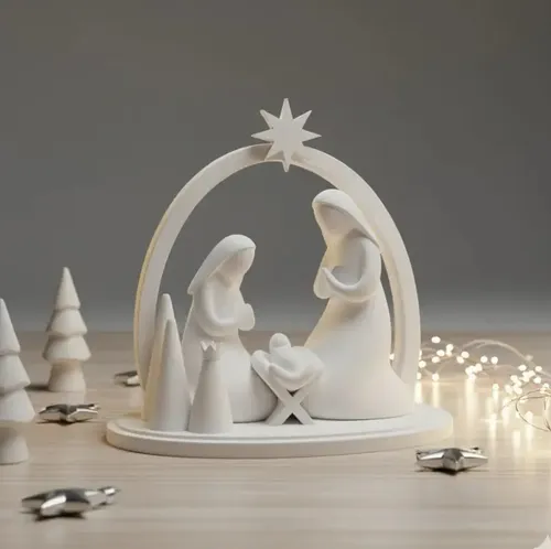 Adorno Navidad - Pesebre Minimalista - Foto 2