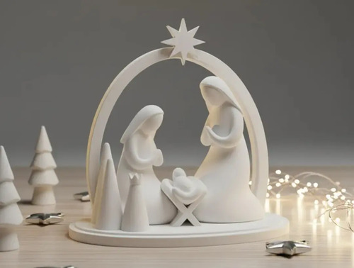 Adorno Navidad - Pesebre Minimalista - Foto 3