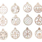 Adornos Navideños Para Árbol (pack 12 Un) - Miniatura 1