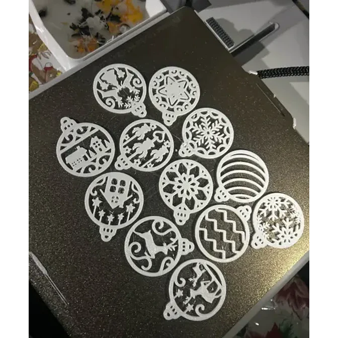 Adornos Navideños Para Árbol (pack 12 Un) 3