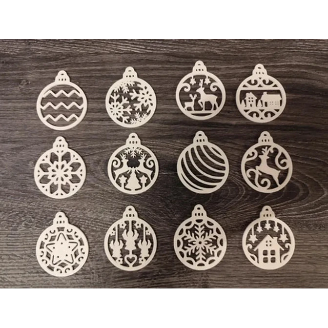 Adornos Navideños Para Árbol (pack 12 Un) 4