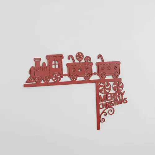 Decoración De Marco De Puerta Tren Navideño