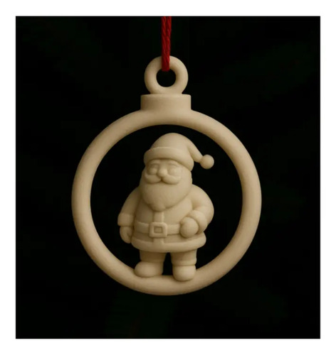 Adorno Para El Árbol De Navidad- Santa Claus Circular - Foto 2