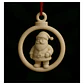 Adorno Para El Árbol De Navidad- Santa Claus Circular - Miniatura 2