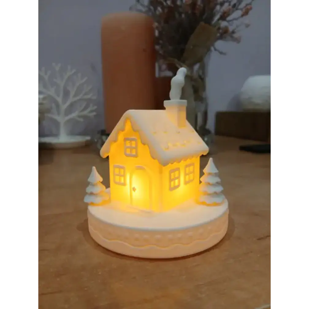Portavelas Led Casa De Jengibre 2