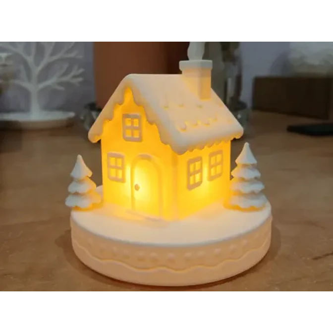 Portavelas Led Casa De Jengibre 4