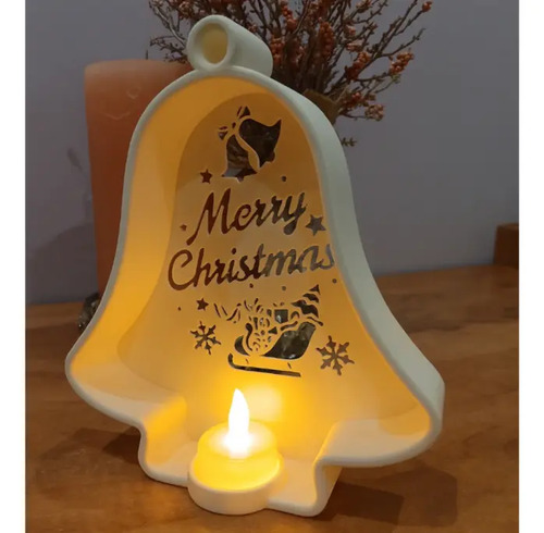 Portavelas Led Campana De Navidad - Foto 2