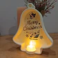 Portavelas Led Campana De Navidad - Miniatura 3