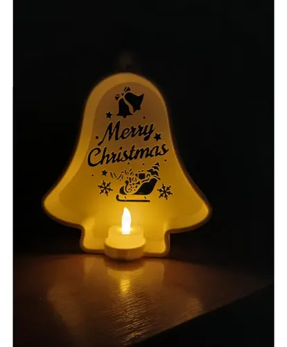 Portavelas Led Campana De Navidad - Foto 4