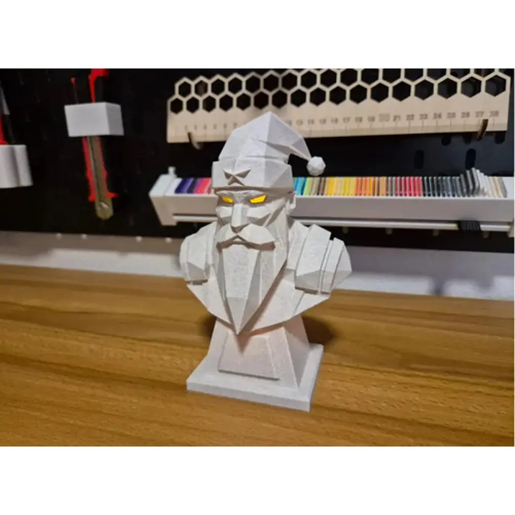 Portavelas Led- Papá Noel Futurista 2