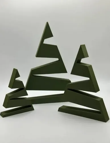 Adorno Navidad - Árboles Modernos (pack 3 Un) - Foto 2