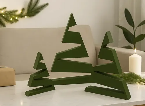 Adorno Navidad - Árboles Modernos (pack 3 Un) - Foto 4