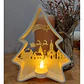 Portavelas Led- Árbol Navideño Blanco - Miniatura 3