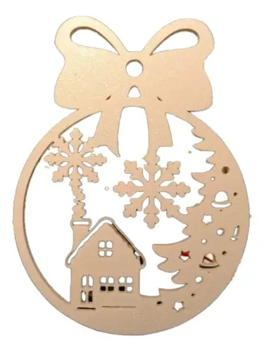 Adorno Navidad Para Árbol - Casa En La Nieve